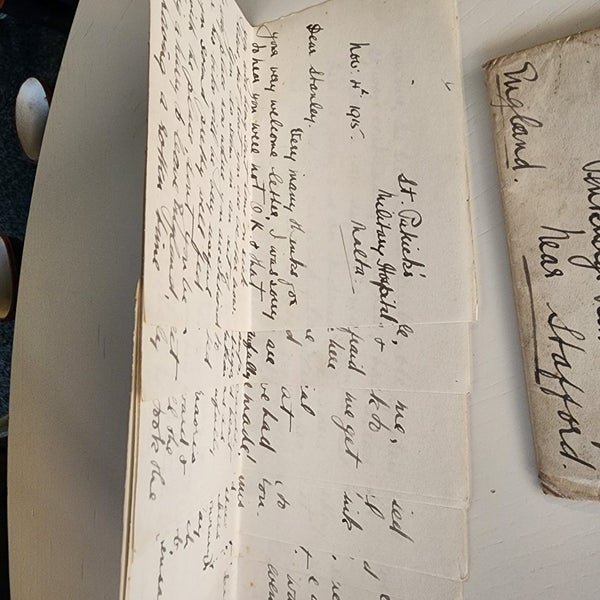 1915 NZ WW1 Letter from Kiwi Nurse to NZ Officer Carousel 2