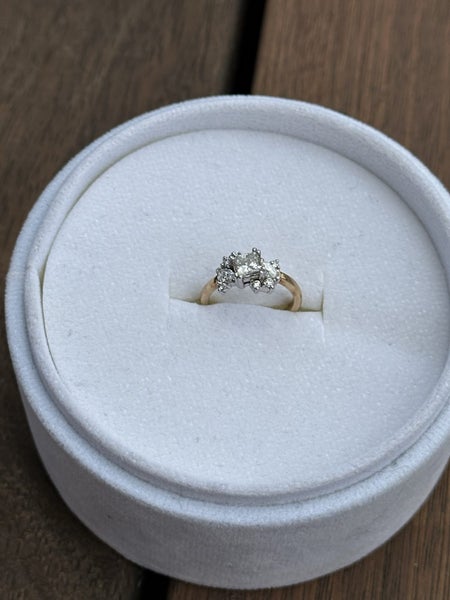 New 10ct yellow & white gold lab grown diamonds 15.7mm Carousel 2