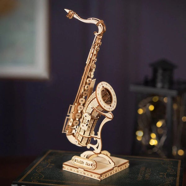 Robotime Rolife 3D Wooden Puzzle Saxophone TG309 Carousel 2