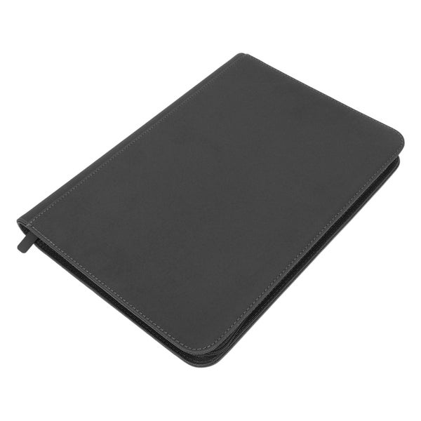 card binder 9 Pockets Card Binder Zipper Fully Enclosed PU 360 Side Loading Carousel 8