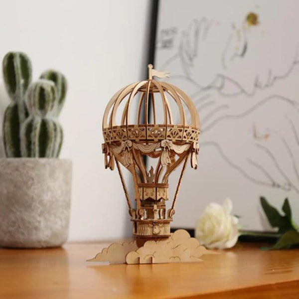 Robotime Rolife Hot Air Balloon 3D Wooden Puzzle TG406 Carousel 2