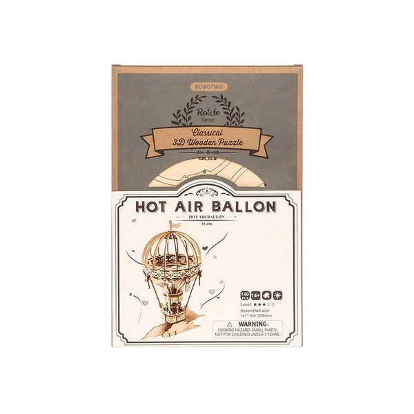 Robotime Rolife Hot Air Balloon 3D Wooden Puzzle TG406 Carousel 5