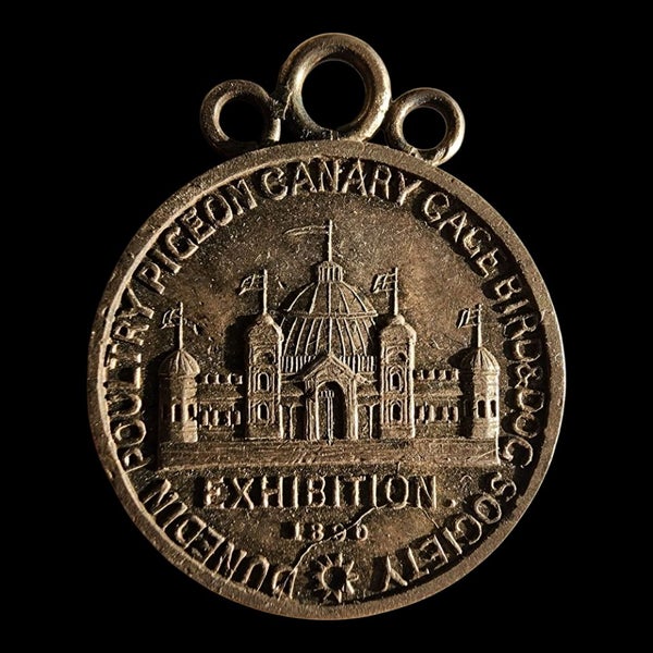 1890 Dunedin Exhibiton Medalet Carousel 1