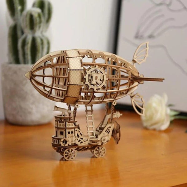 Robotime Rolife Airship Model 3D Wooden Puzzle TG407 Carousel 2