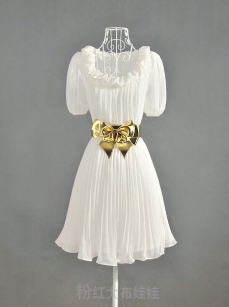 Pleat Mini Dress Carousel 2