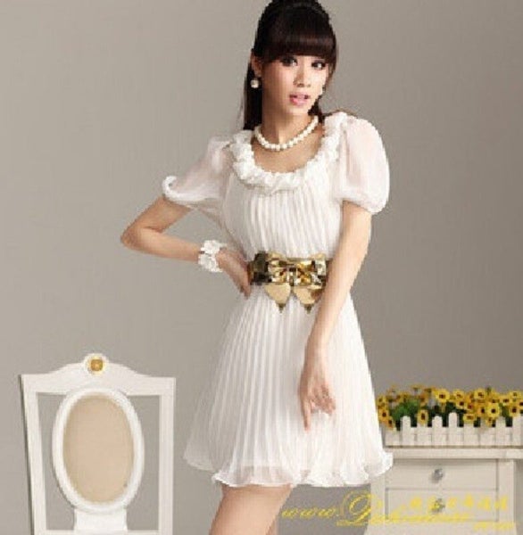 Pleat Mini Dress Carousel 8