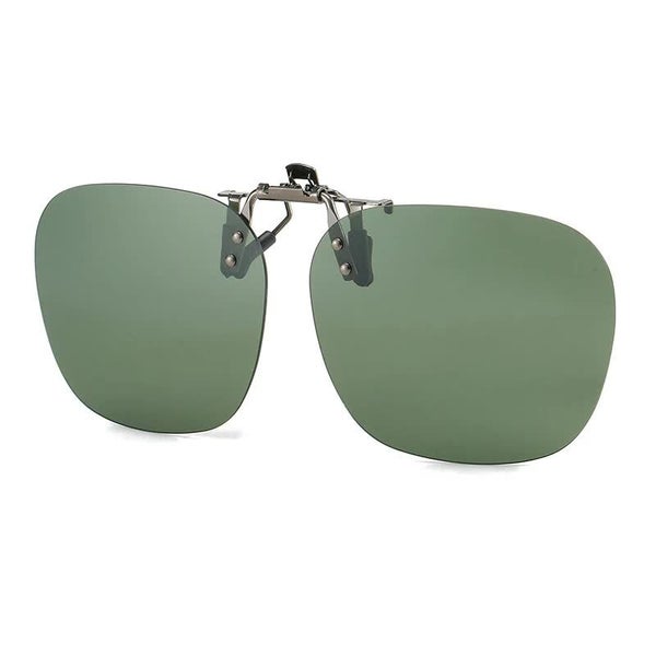 Elosung 2 Pcs Green Polarized Clip On Sunglasses Day And Night Use Frameless Pol Carousel 8