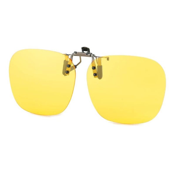 Elosung 2 Pcs Night Vision Yellow Polarized Clip On Sunglasses Day And Use Frame Carousel 1