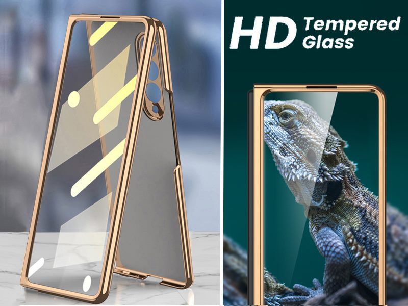 Tempered Glass Case Cover for Samsung Galaxy Z Fold 4 with Screen Protector Carousel 4
