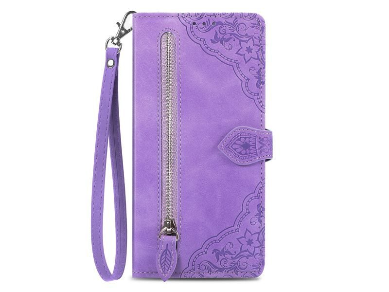PU Leather Stand Wallet Case Cover for Samsung Galaxy A32 4G with Wrist Strap Carousel 2