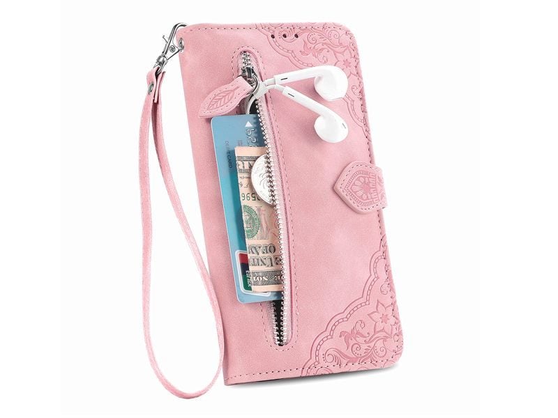 PU Leather Stand Wallet Case Cover for Samsung Galaxy A32 4G with Wrist Strap Carousel 3