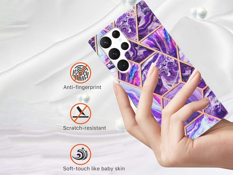 Case Cover for Samsung Galaxy S22 Ultra Marble Carousel 2