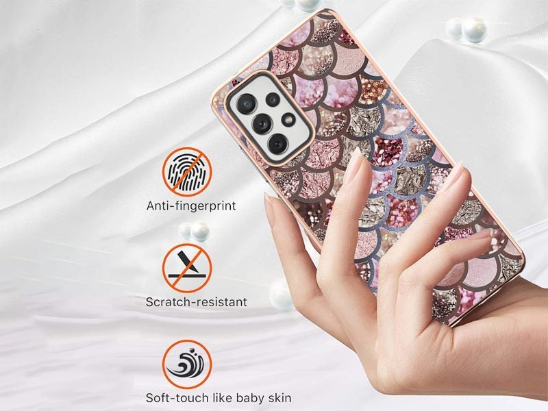 Case Cover for Samsung Galaxy A72 5G/4G Mermaid Scales Carousel 4