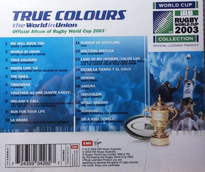 TRUE COLOURS: Official Album Of Rugby World Cup 2003 CD Carousel 2