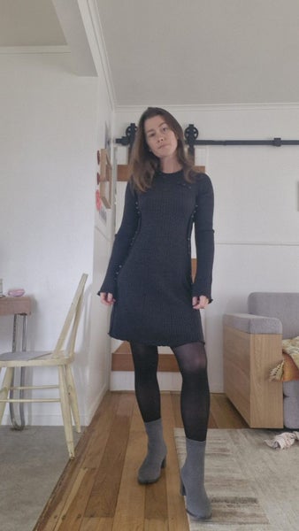 Designer Mini Jumper Dress Merino Chloe Carousel 2