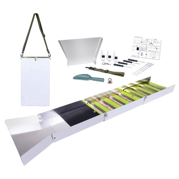 gold mining sluice box aluminum alloy sluice box folding sluice box portable Carousel 8