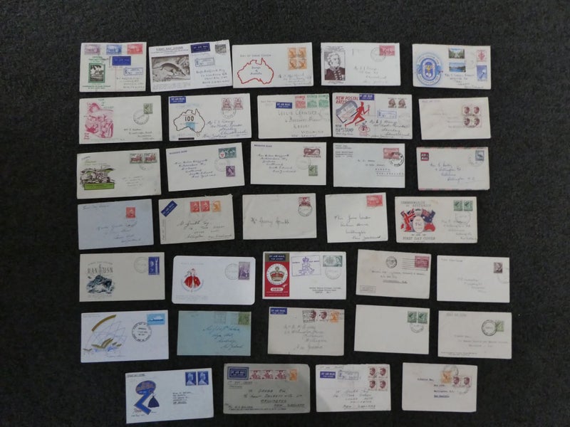 Old Australia FDC etc collection-$1res Carousel 1