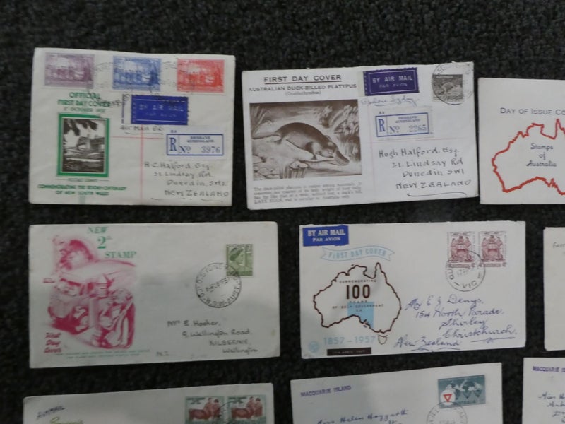 Old Australia FDC etc collection-$1res Carousel 2