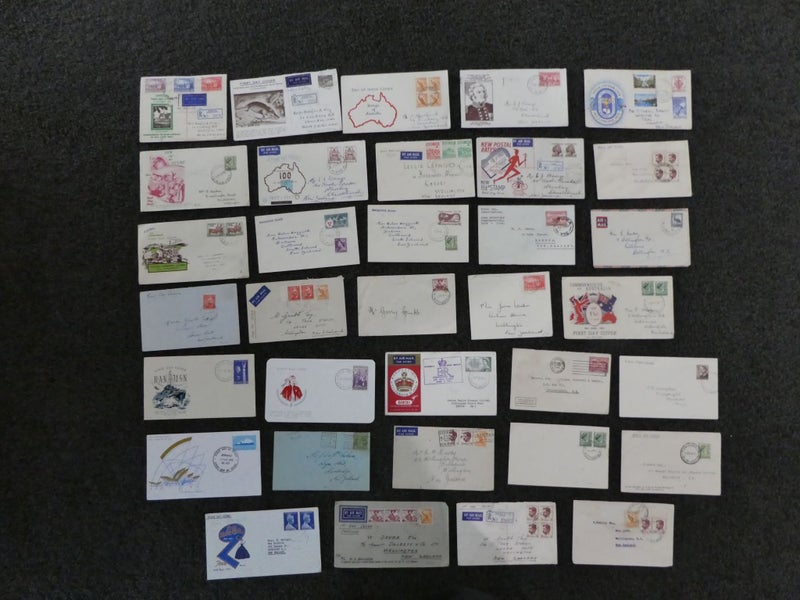 Old Australia FDC etc collection-$1res Carousel 10