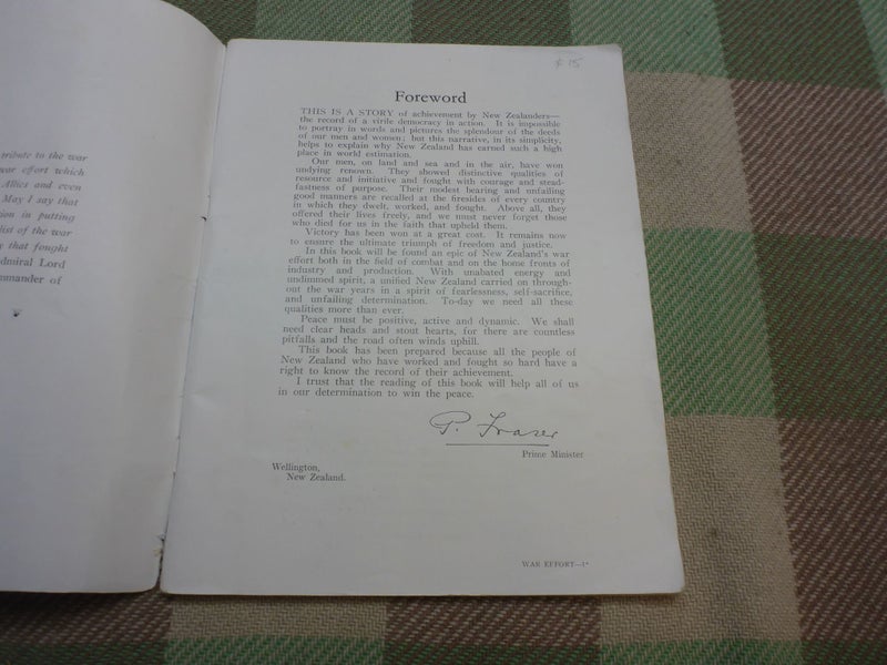 WW2 NZ Military Booklet 1946 War Record New Zealand Carousel 2