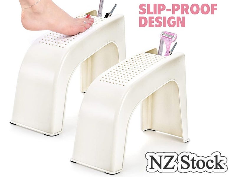 Pedicure Foot Rest Shower Stool for Shaving Legs Carousel 1