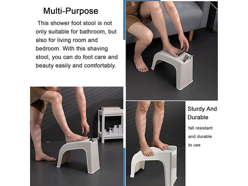 Pedicure Foot Rest Shower Stool for Shaving Legs Carousel 13