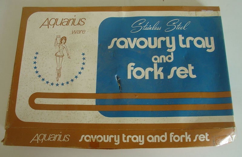 Mid century Stainless Steel Savory Tray and Carousel 2