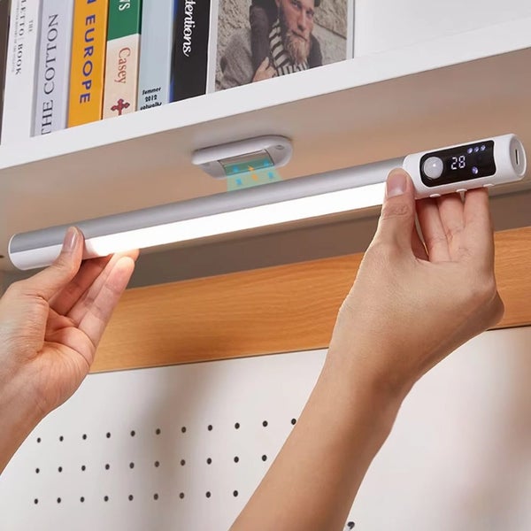 Motion Sensor Rechargeable LED Night Light with Digital Display Carousel 2