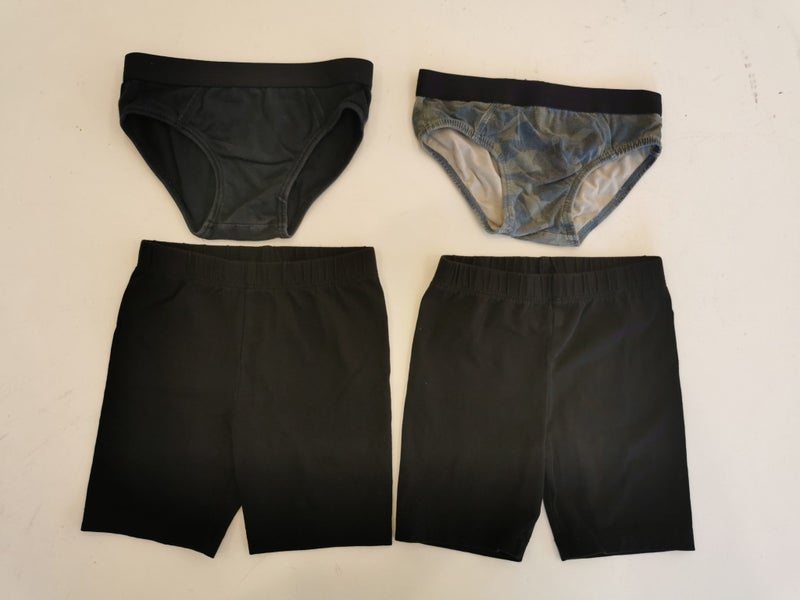 2x Young Original Bike Shorts & White T Shirts Size 5 2x Bendon Boy Undies 4/5 Carousel 1