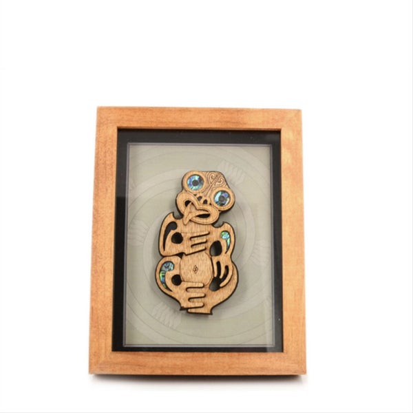 Small Framed Maori Artwork - Tiki Carousel 1