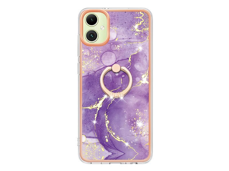 Finger Ring Kickstand Case Cover for Samsung Galaxy A05 Marble Carousel 3