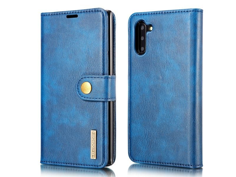 PU Leather Magnetic Detachable Wallet Case Cover for Samsung Galaxy Note 10 Blue Carousel 2