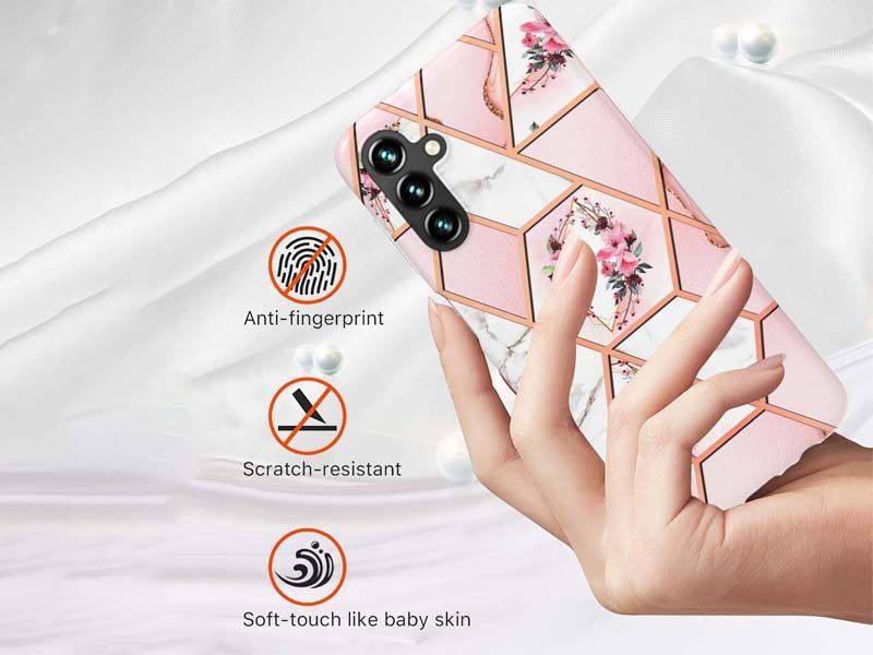 Case Cover for Samsung Galaxy A54 5G Marble & Flower Carousel 2