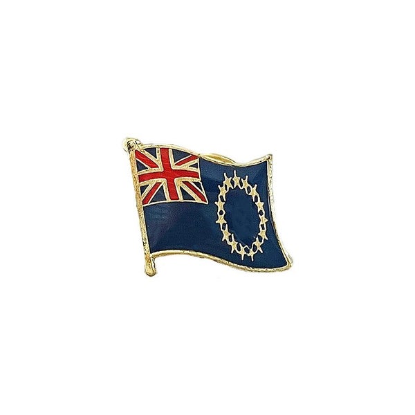 Cook Islands Flag Lapel Enamel Pin Badge Brooch Carousel 2
