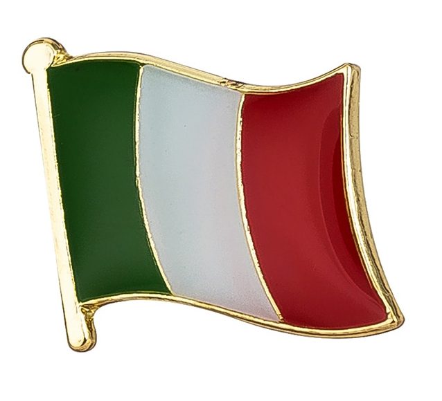 Italy Flag Brooch Lapel Pin Badge Italian Carousel 2