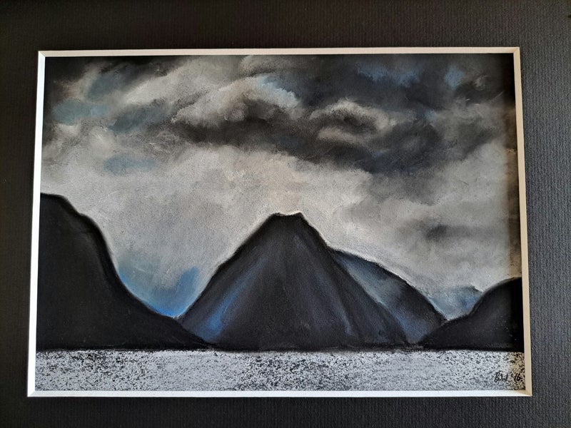 Original Milford Sound pastel by local Otautahi artist Carousel 1