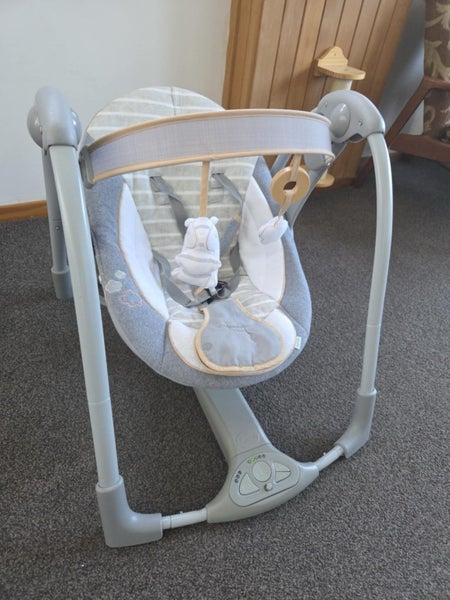Ingenuity Swing Go Portable Baby Newborn Infant Seat Rocker Rocking Chair Seat Carousel 1