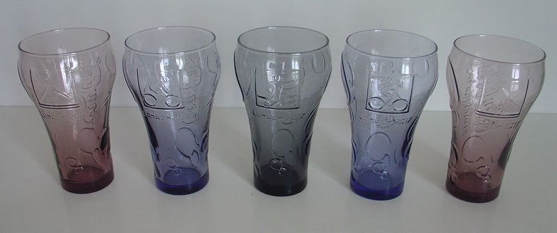 London Olympics 2012 Coke Glasses x 5 Carousel 1