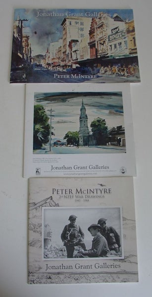 Peter McIntyre NZ Artist Gallery Brochures x 3 Carousel 1