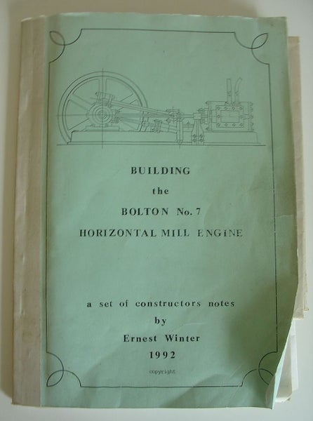 Engineering Drawing Notes Bolton No.7 Mill Engine Carousel 2