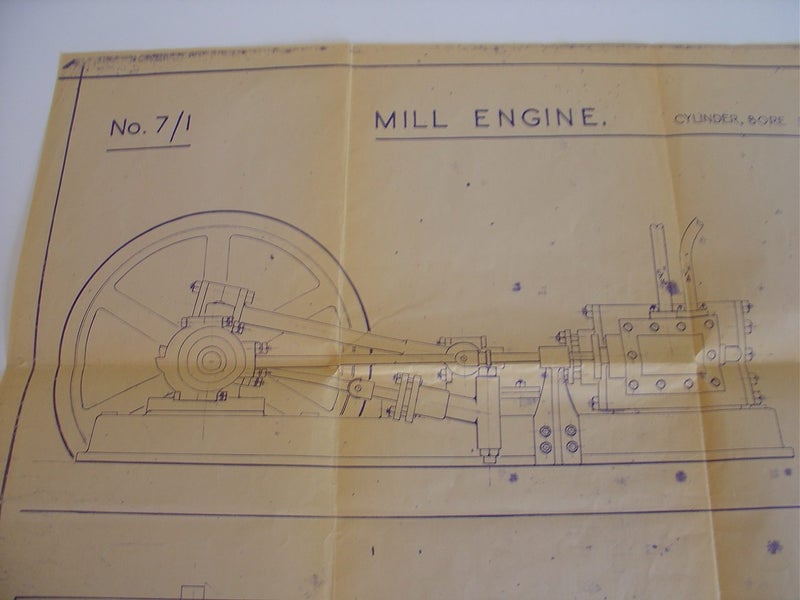 Engineering Drawing Notes Bolton No.7 Mill Engine Carousel 17