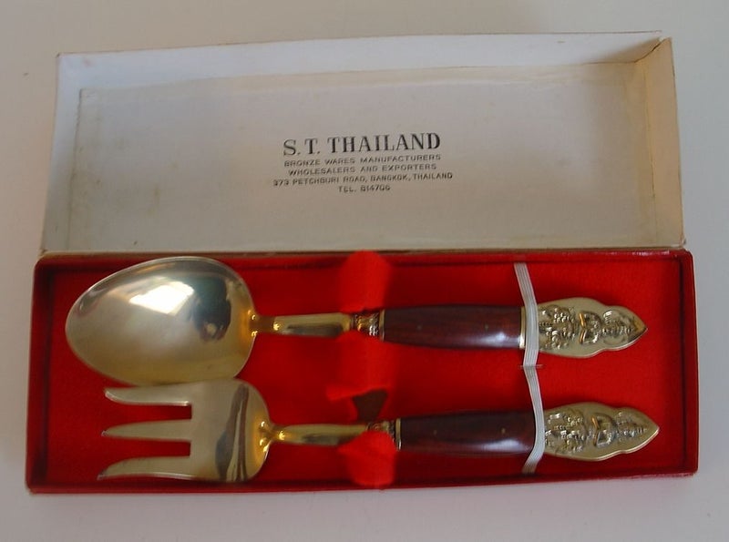 Thai Brassware Two Serving Spoons Carousel 1