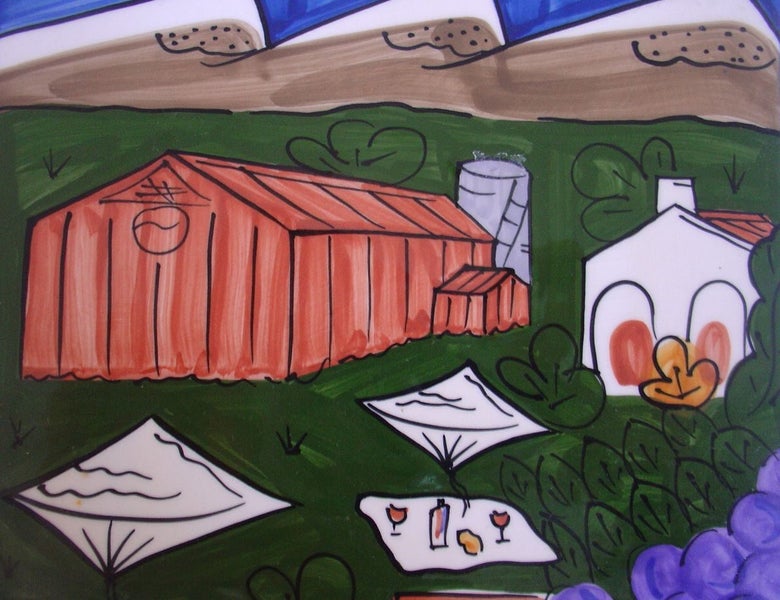 NZ Craft Pottery Red Barn Series Studio Ceramics Carousel 3