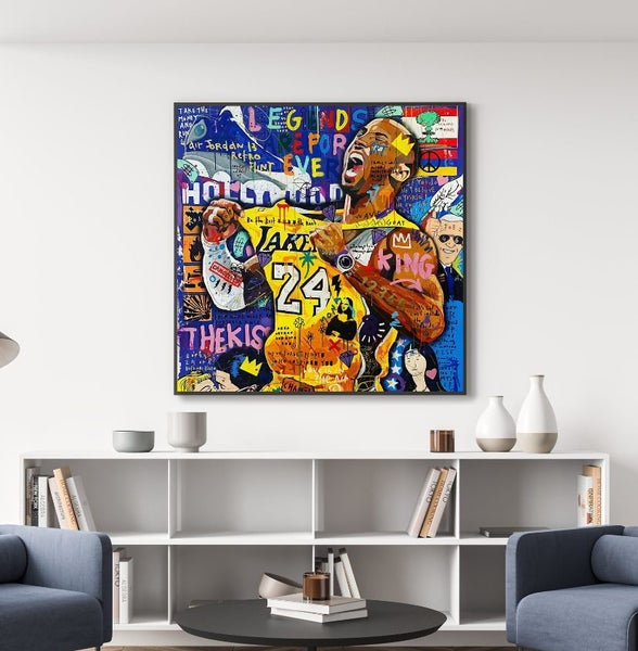 Framed $1 RESERVE 1 Panel Canvas Art Print - Kobe Carousel 2