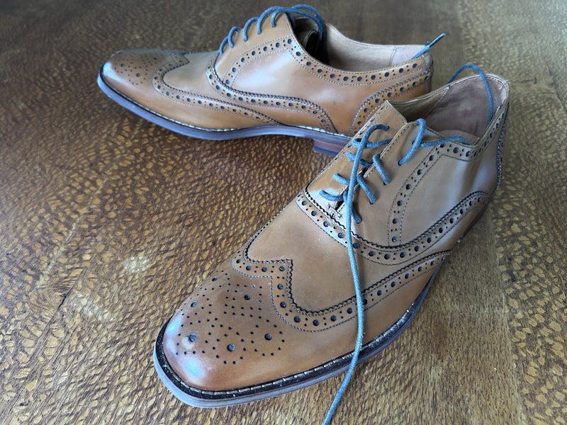 Three Wise Men - Brown Leather Brogues - Size 42 Carousel 2