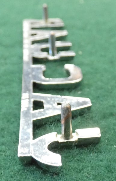 Vintage JAGUAR Sports Car Advertising metal "Jaguar" CAR BADGE with attachments Carousel 2