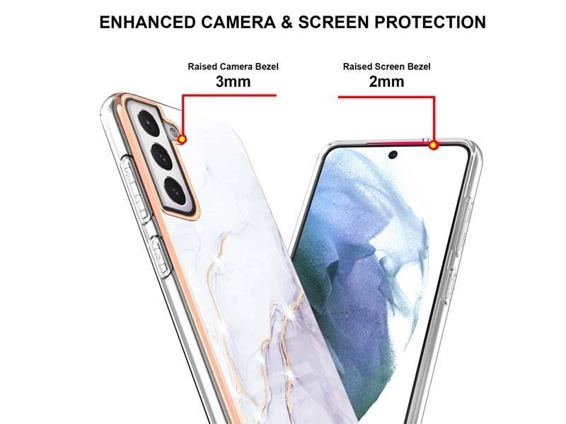 Case Cover for Samsung Galaxy S21 FE Marble Carousel 3