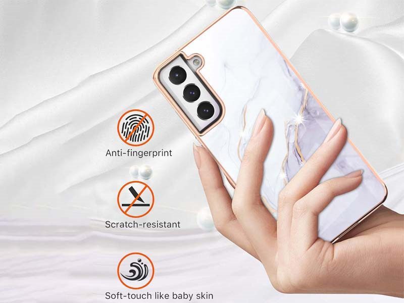 Case Cover for Samsung Galaxy S21 FE Marble Carousel 2