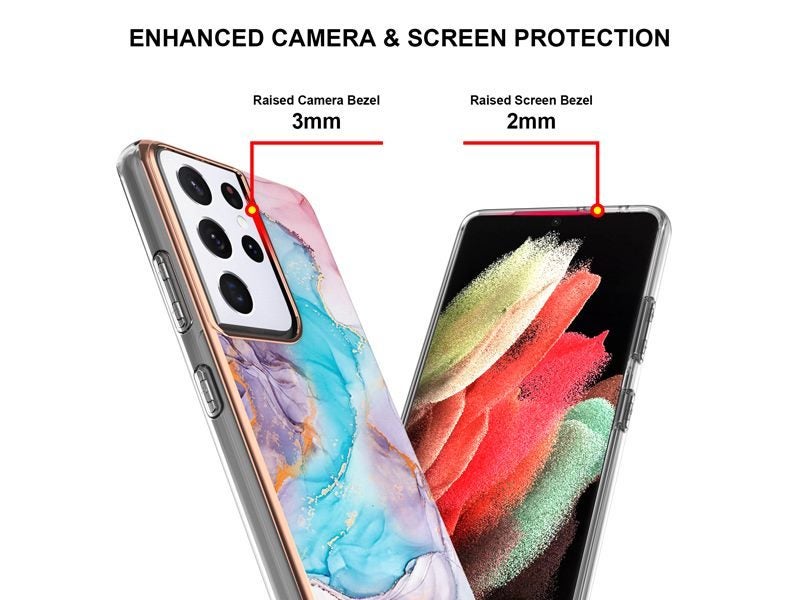 Case Cover for Samsung Galaxy S21 Ultra Marble Carousel 3