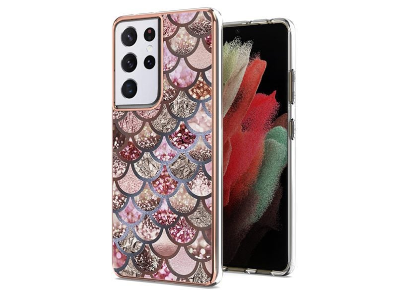 Case Cover for Samsung Galaxy S21 Ultra Mermaid Scales Carousel 1